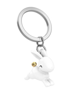 Metalmorphose: Flying Bunny Keychain