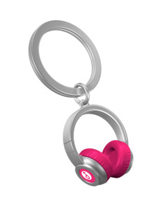 Metalmorphose: Pink Headphones Keychain