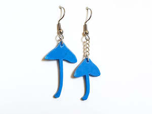 Remix Plastic: Werewere-kokako Mushroom Earrings