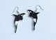 Orca Earrings - Black/White