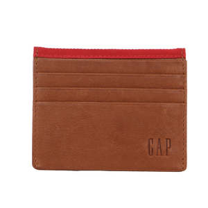 Gap: Leather Card Holder - Tan