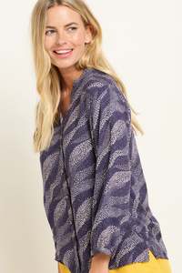 Brakeburn: Flowing Dots Blouse