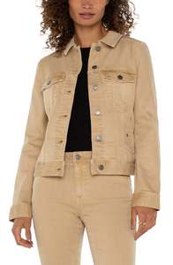 Jackets: Liverpool Classic Denim Jacket - Hayseed Tan