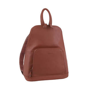 Milleni: Milleni Leather Backpack - Rose