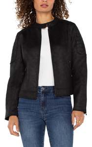 Jackets: Liverpool Biker Jacket - Black