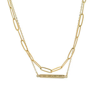Just Landed: Aroha Double Chain Necklace - Gold