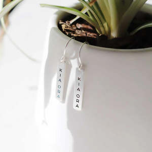 Just Landed: Kia Ora Earrings - Silver