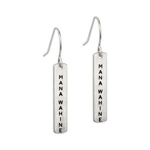 Just Landed: MANA WAHINE (STRONG WOMAN) EARRINGS - SILVER