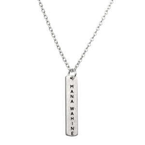 Just Landed: MANA WAHINE (STRONG WOMAN) NECKLACE - SILVER