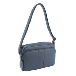 Bags: Milleni Leather Ladies Multi-Zip Cross-Body Bag - Teal