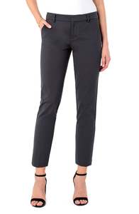 Pants: Liverpool Kelsey Knit Trousers - Dark Shadow Grey
