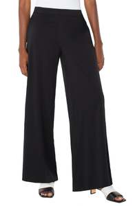 Pants: Liverpool Pull-on Palazzo Pants - Black