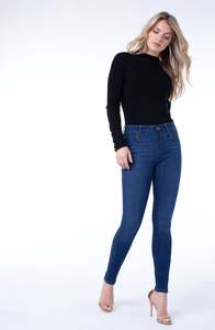 Pants: Liverpool Gia Glider SKinny - Elysian Dark