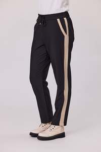 Democracy Sloane Side Stripe Pant - Black