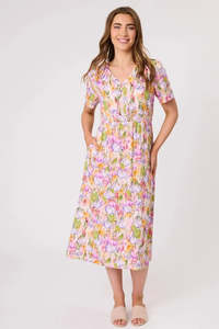 Democracy Sadie Shirred Waist Dress