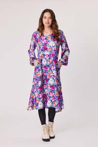 Democracy Indie Lined Dress - Blue