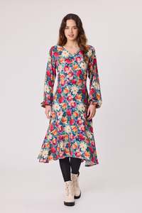 Just Landed: Democracy Indie Lined Dress - Teal