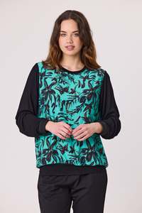 Just Landed: Democracy Simone Top - Teal