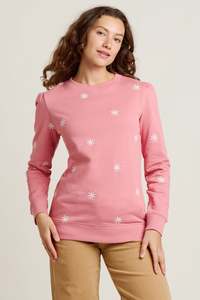 Brakeburn 59: Floral Embroidered Crew Neck Sweat