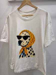 Fashion Dog Tee - Dalmatian White