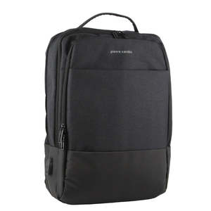 Winter Sale: PIERRE CARDIN BUSINESS & TRAVEL BACKPACK WITH USB PORT - BLACK