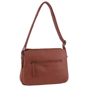 Milleni Nappa Leather Handbag - Rose