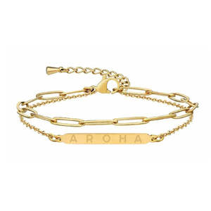 Aroha Double Chain Bracelet - Gold