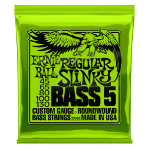 Ernie Ball Regular Slinky Nickel Wound 5-String Bass Strings