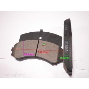Suspension Parts: Royale Brake Pads - SAS-BP1385 (Mazda MPV)