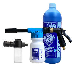 Motomuck: Combo Boat Cleaner 1L + Hose Foam Gun + Engine Flush Mixer Kit 1.