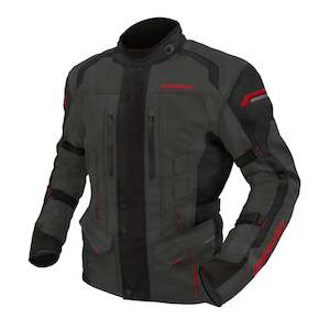 Road: Dririder Compass 4 Men's Jacket - Grey / Red (L)
