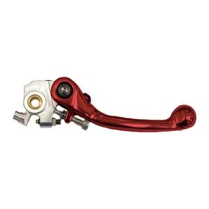 Levers: Whites Folding Brake Lever CR/CRF Assorted Years - Red