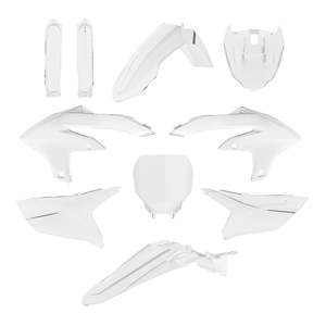 Plastic Protection: Polisport Full Kit Yamaha YZ250F '24- / YZ450F '23- - White