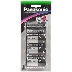 Extra Heavy Duty: Panasonic D Battery Extra Heavy Duty (4pk)