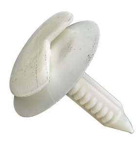 Replacement Packs: GTi Trim Clip White  24mm x 30mm, 6mm Hole
