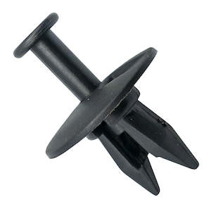 Replacement Packs: GTi Push Rivet Matte Black  25mm x 23.3mm, 9.5mm Hole