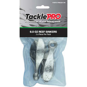 Sinkers: TacklePro Reef Sinker 8.0oz - 2pc Pack