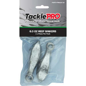 Sinkers: TacklePro Reef Sinker 6.0oz - 2pc Pack