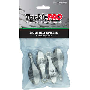 TacklePro Reef Sinker 3.0oz - 4pc Pack