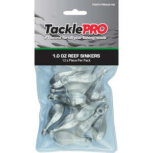 Sinkers: TacklePro Reef Sinker 1.0oz - 12pc Pack