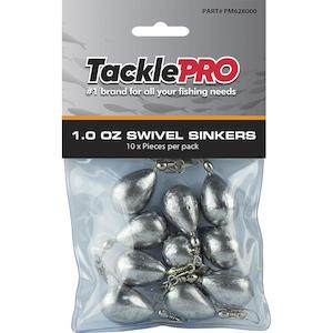 Sinkers: Tacklepro Swivel Sinker 1.0Oz - 10Pc | Sinkers - Swivel
