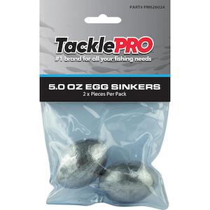 Sinkers: Tacklepro Egg Sinker 5.0Oz - 2Pc | Sinkers - Egg