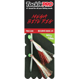 Snapper Catchers: TacklePro Mega Bite Rig Red & Lumo - 2/0 Recurve Hook