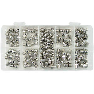 Worldwide Hydraulic Grease Fitting Assortment 100pc (6 Sizes AF)