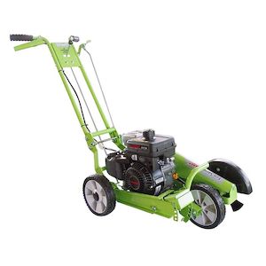 Levels: LawnMaster Eco Edger 3hp Kawasaki Engine/ 98 cc / 5 Bevel Adjustment levels / 70mm Cutting Depth