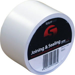 Tapes Adhesive: NZ Tape Poly Film White 48mm x 30m Pvc Duct Tape (P)