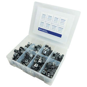 Kale 185pc Cable Clamp PVC/P-Clip Assortment W1 | Hose Clamps