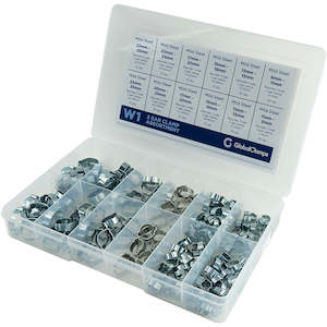 2 Ear Clamp 7-25mm W1 7/7.5/9mm Band Clamp Assrt 200pc | Hose Clamps