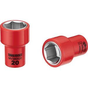 Regular Sockets: Teng 1000V VDE 3/8in Dr. Insulated Socket 20mm