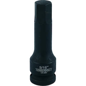 Teng 1/2in Dr. Hex Bit Impact Socket 9/16